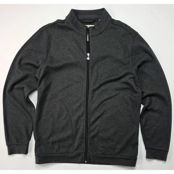 LINKSOUL John Ashworth & Co Med M Luxury Cotton Full Zip Sweatshirt Jacket Golf - Picture 2 of 7